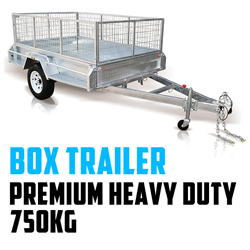 PREMIUM Heavy Duty Box Trailer 750KG